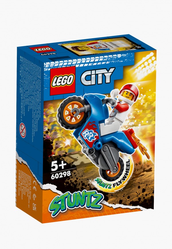 

Конструктор City LEGO, Разноцветный, Реактивный трюковый мотоцикл