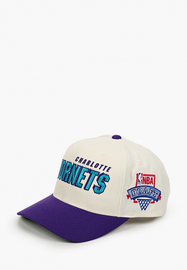

Бейсболка Mitchell & Ness, Белый, NBA CHARLOTTE HORNETS 96 NBA DRAFT PRO CROWN