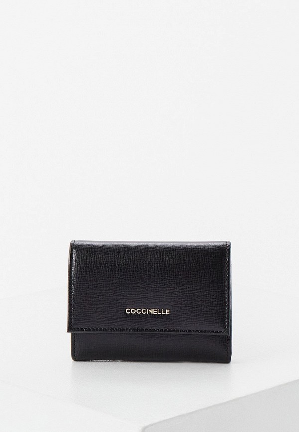 

Кошелек Coccinelle, Черный, METALLIC TEXTURED