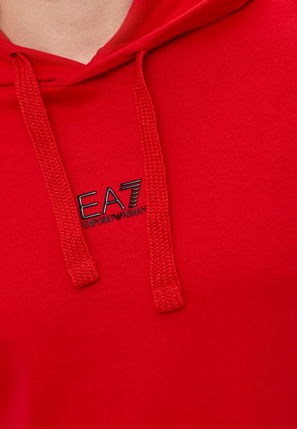 Ea7 спортивный костюм красно черный