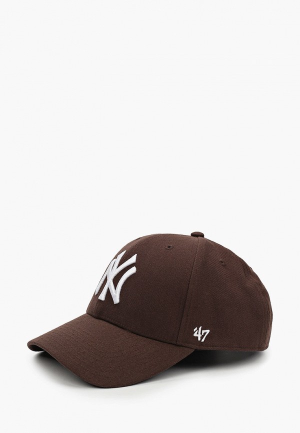 

Бейсболка '47 Brand, Коричневый, MLB New York Yankees MVP SNAPBACK