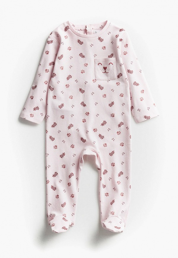 

Ползунки Mango Kids, Розовый, JUNGLENB