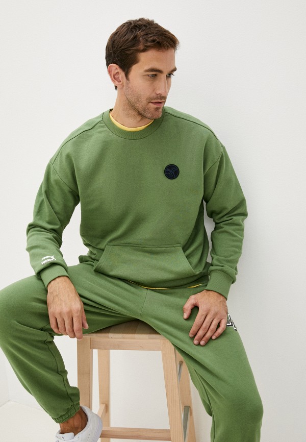 

Свитшот PUMA, Зеленый, x SANTA CRUZ Crew