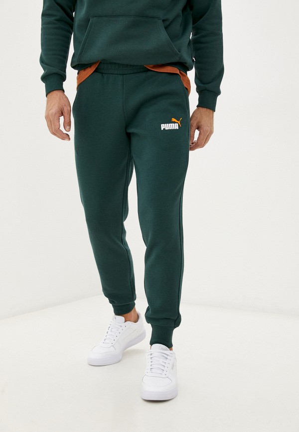 

Брюки спортивные PUMA, Зеленый, ESS+ 2 Col Logo Pants FL cl