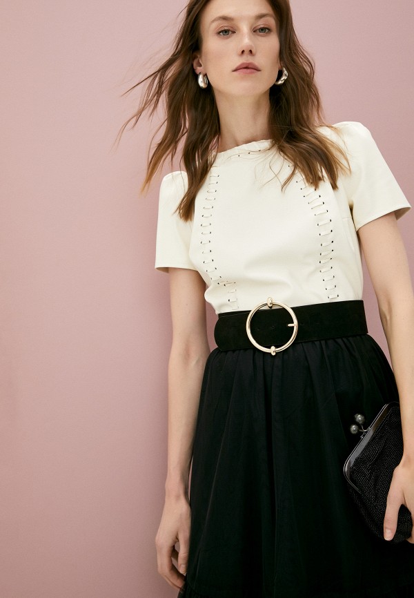 

Блуза Elisabetta Franchi, Бежевый, Elisabetta Franchi RTLAAU996801