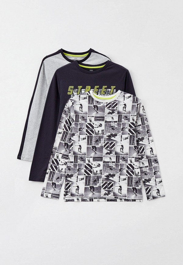 

Лонгсливы 3 шт. Marks & Spencer, Разноцветный