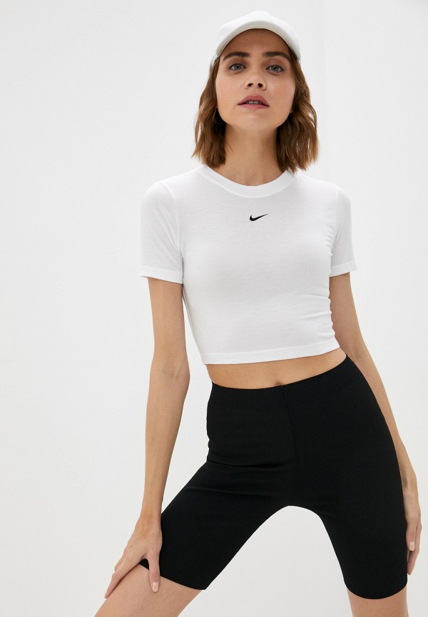 

Топ Nike, Белый, W NSW ESSNTL TEE SLIM CRP LBR