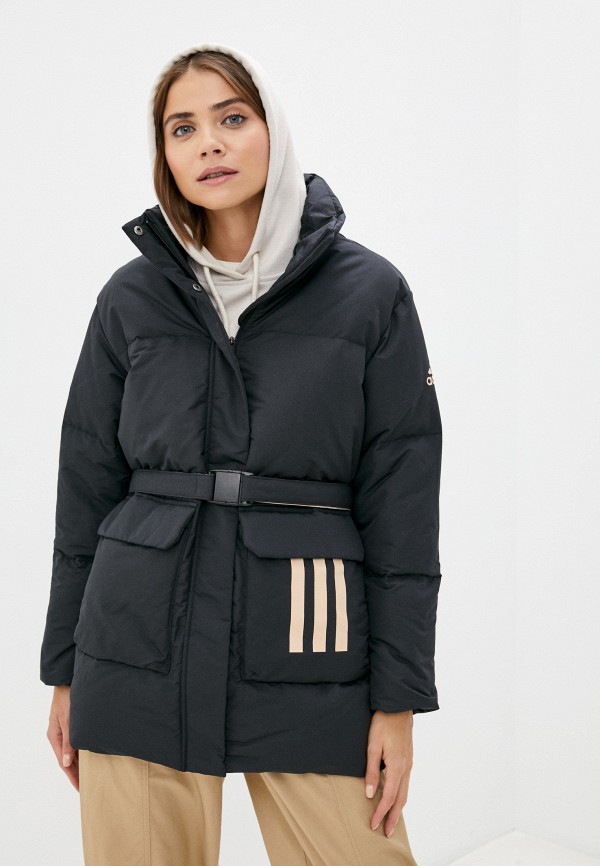 

Пуховик adidas, Черный, W BELT DWN JKT