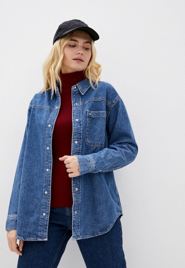 

Рубашка джинсовая Calvin Klein Jeans, Синий, Calvin Klein Jeans RTLAAV426201