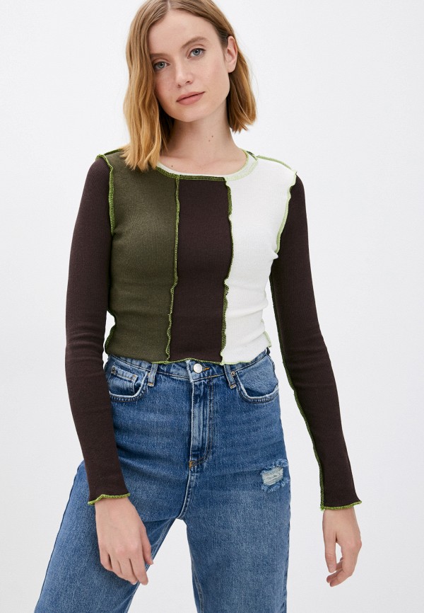 

Лонгслив Trendyol, Серебряный, Trendyol RTLAAV843301