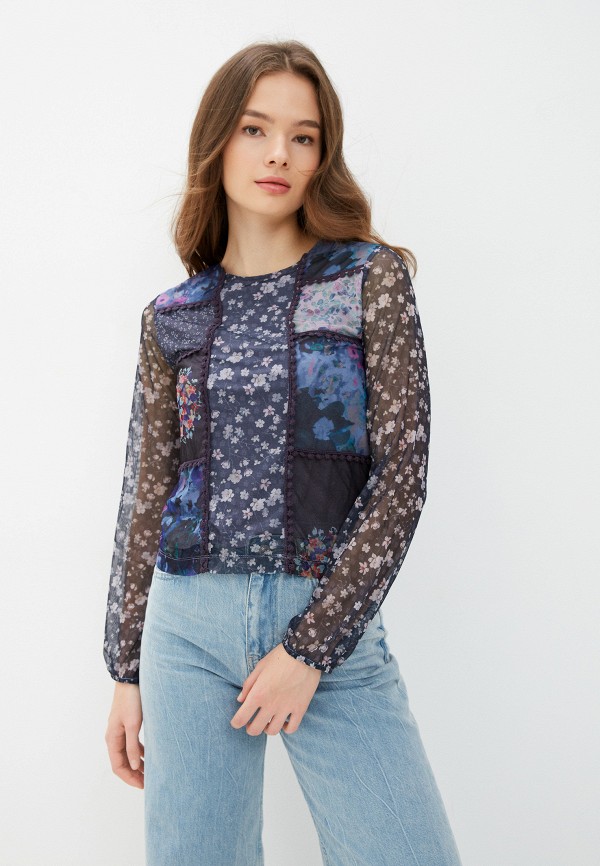 

Блуза Desigual, Синий, Desigual RTLAAV904201