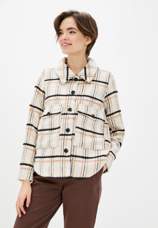 

Полупальто b.young, Бежевый, Overshirt