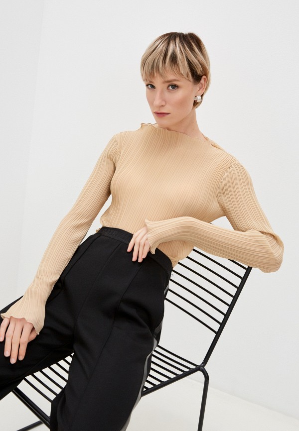 

Блуза Patrizia Pepe, Бежевый, Patrizia Pepe RTLAAW143201