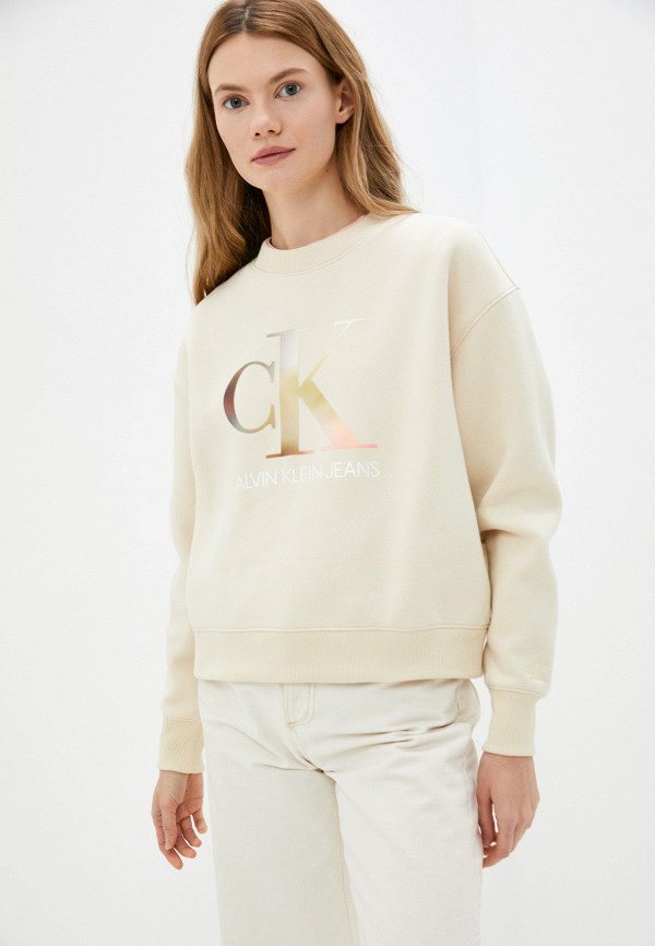 

Свитшот Calvin Klein Jeans, Бежевый, Calvin Klein Jeans RTLAAW203801