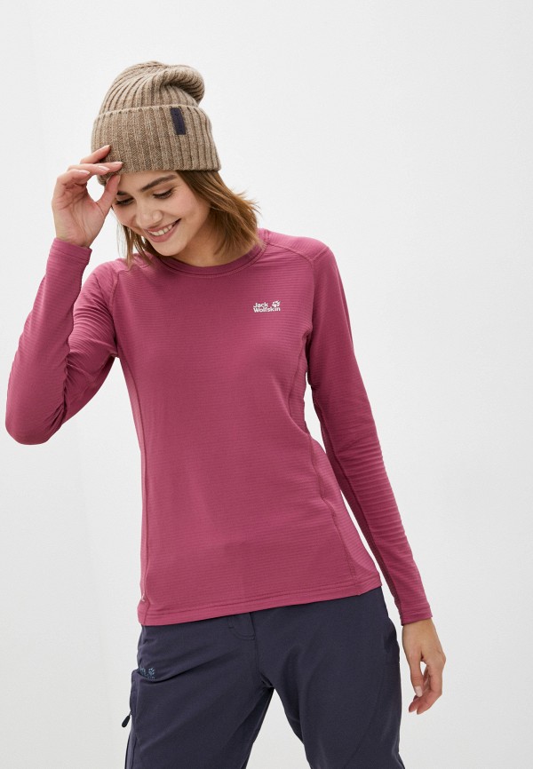 

Лонгслив спортивный Jack Wolfskin, Розовый, Jack Wolfskin RTLAAW240301