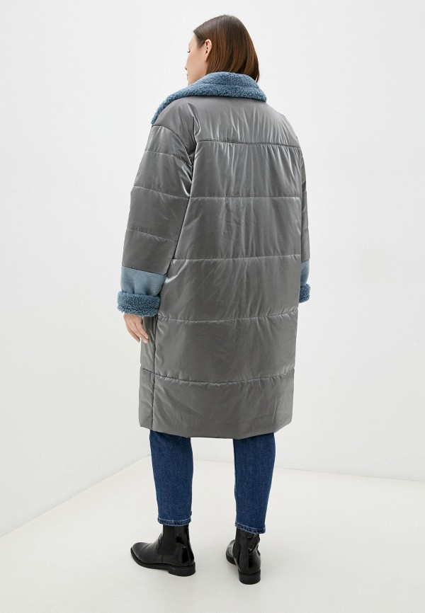 Куртка утепленная Nataliy Beate серый Пальто мод.188 RTLAAW428301