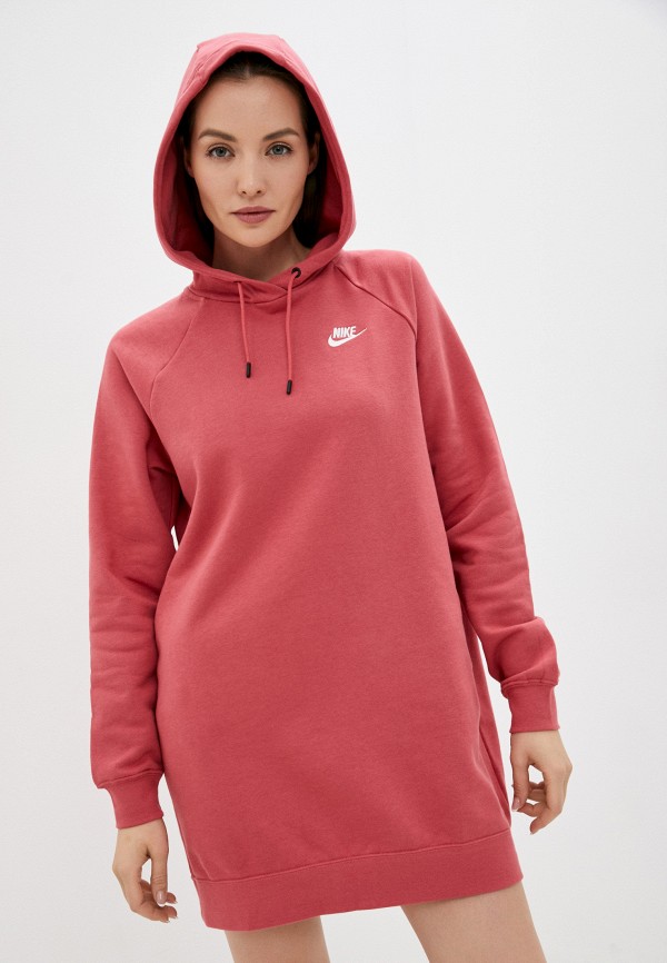 

Платье Nike, Розовый, W NSW ESSNTL FLC DRESS