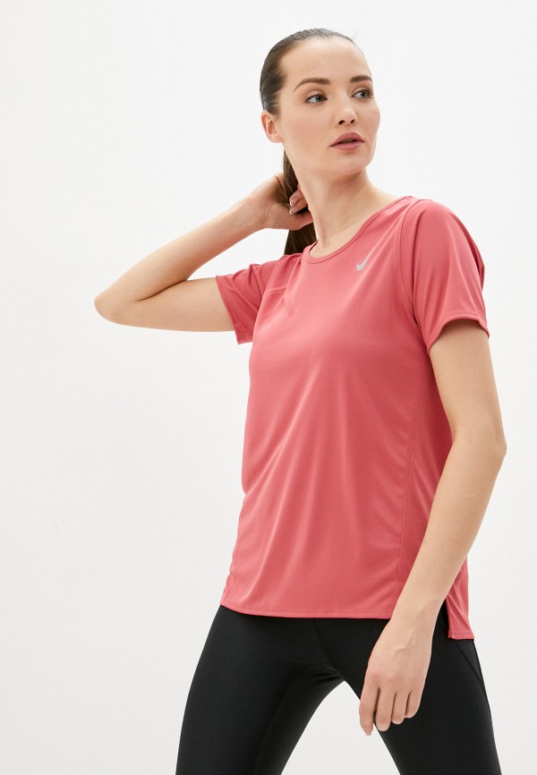 

Футболка спортивная Nike, Коралловый, W NK DF RACE TOP SS