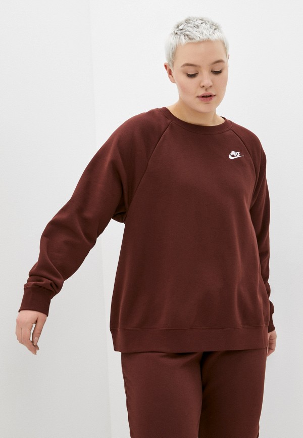 

Свитшот Nike, Коричневый, W NSW ESSNTL FLC CREW PLUS
