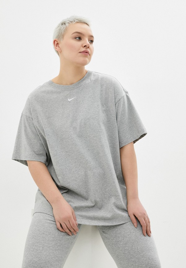 

Футболка Nike, Серый, W NSW ESSNTL SS TOP BF PLUS