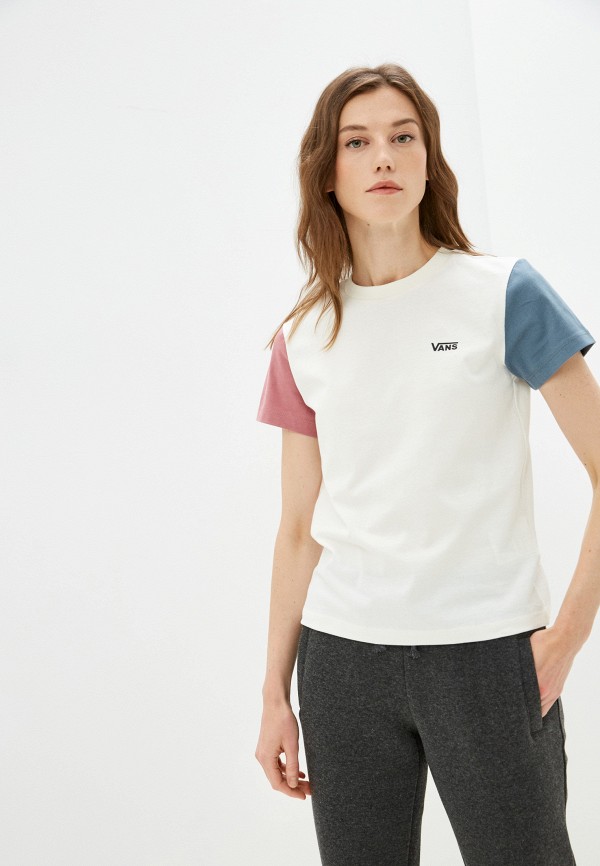 

Футболка Vans, Белый, WM COLORBLOCK CREW