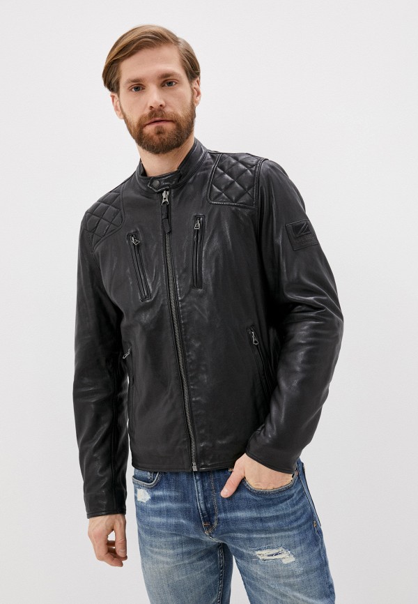 

Куртка кожаная Pepe Jeans, Черный, Pepe Jeans RTLAAW575602