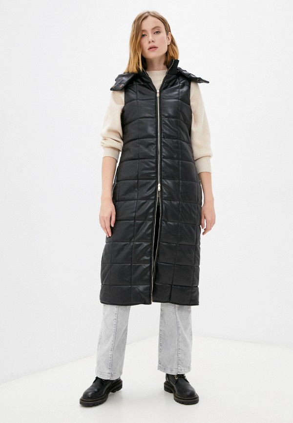 

Жилет кожаный Trussardi, Черный