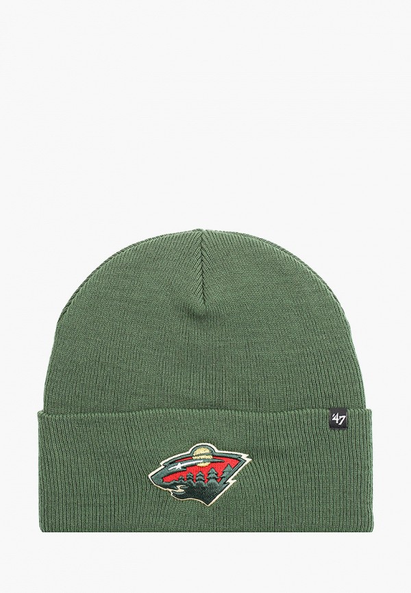 

Шапка '47 Brand, Зеленый, NHL Minnesota Wild HAYMAKER CUFF KNIT