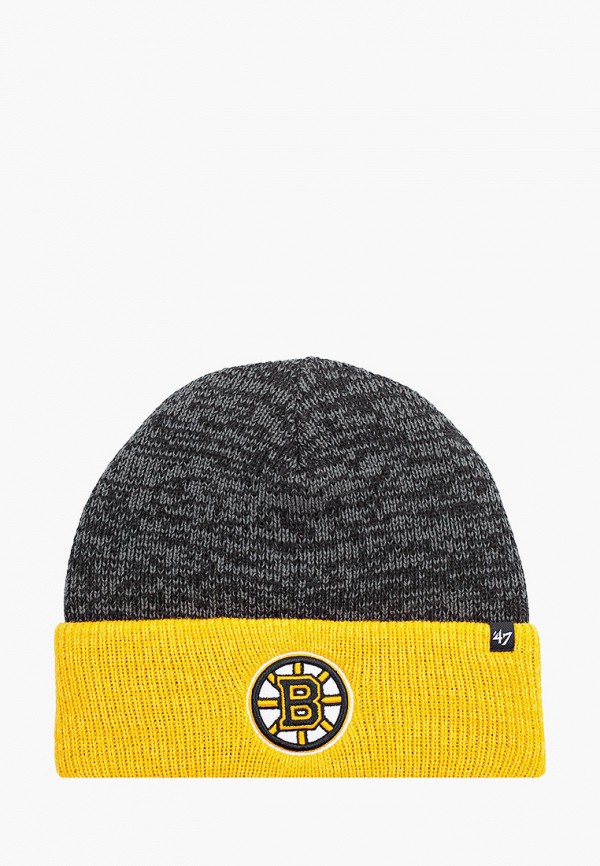 

Шапка '47 Brand, Серый, NHL Boston Bruins BRAIN FREEZE TT CUFF KNIT
