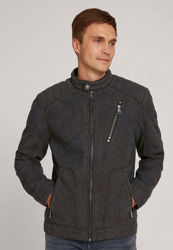

Куртка кожаная Tom Tailor, Черный