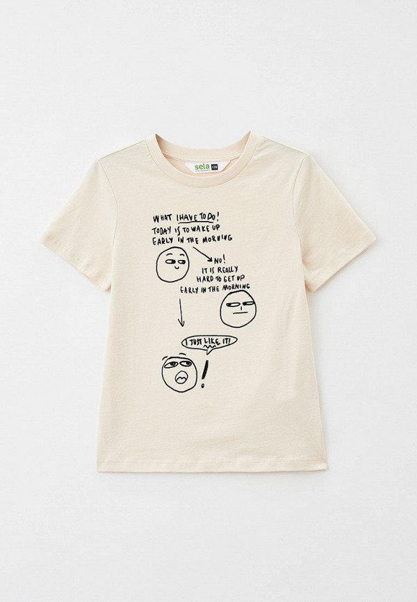 

Футболка Sela, Бежевый