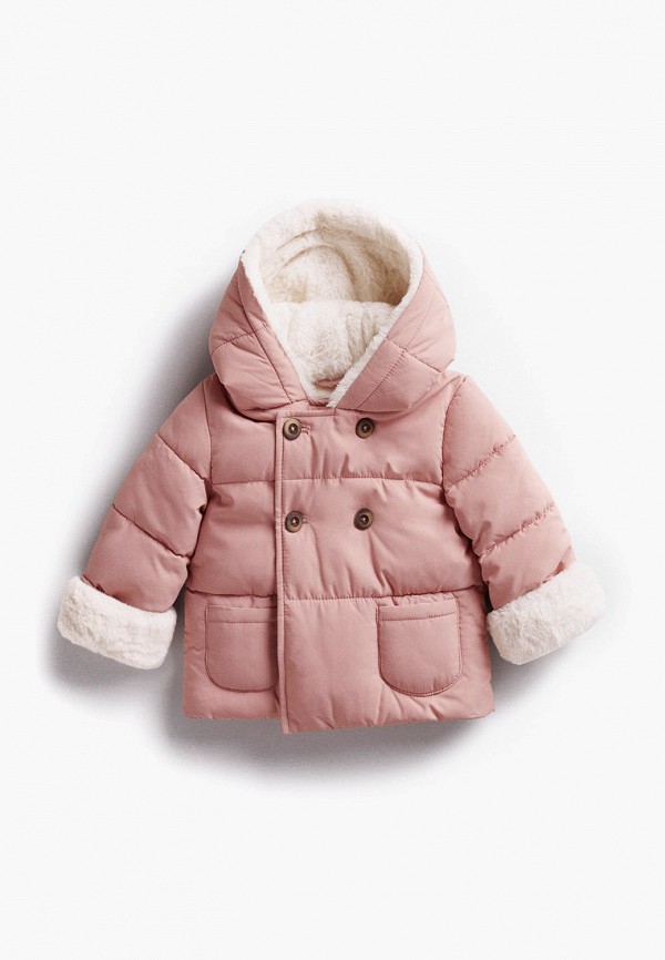 

Куртка утепленная Mango Kids, Розовый, COPO