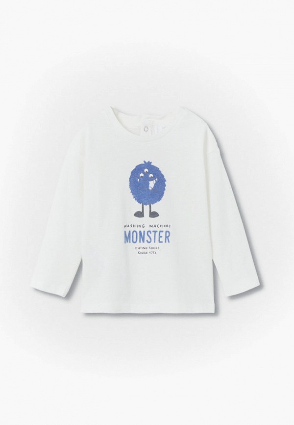 

Лонгслив Mango Kids, Белый, MONSTER