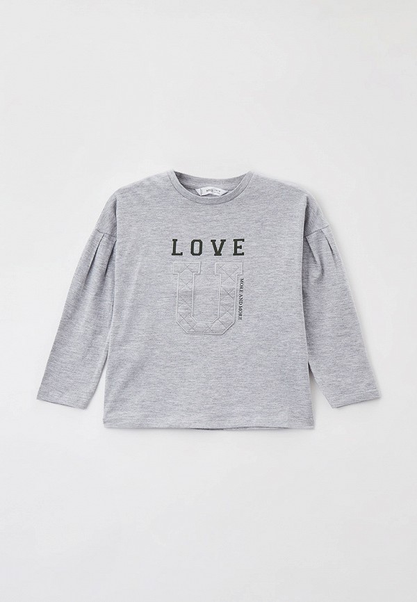 

Лонгслив Mango Kids, Серый, QUILT