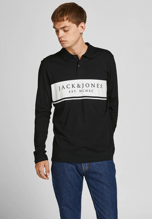 

Поло Jack & Jones, Черный, Jack & Jones RTLAAX031101