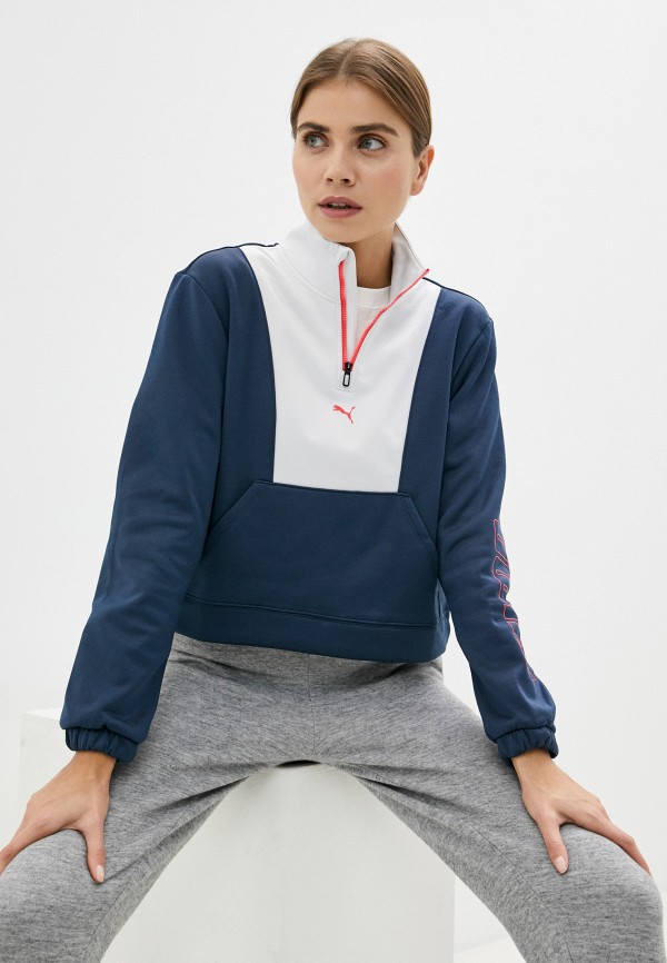 

Олимпийка PUMA, Синий, Train PWR Fleece Logo Quarter Zip PO