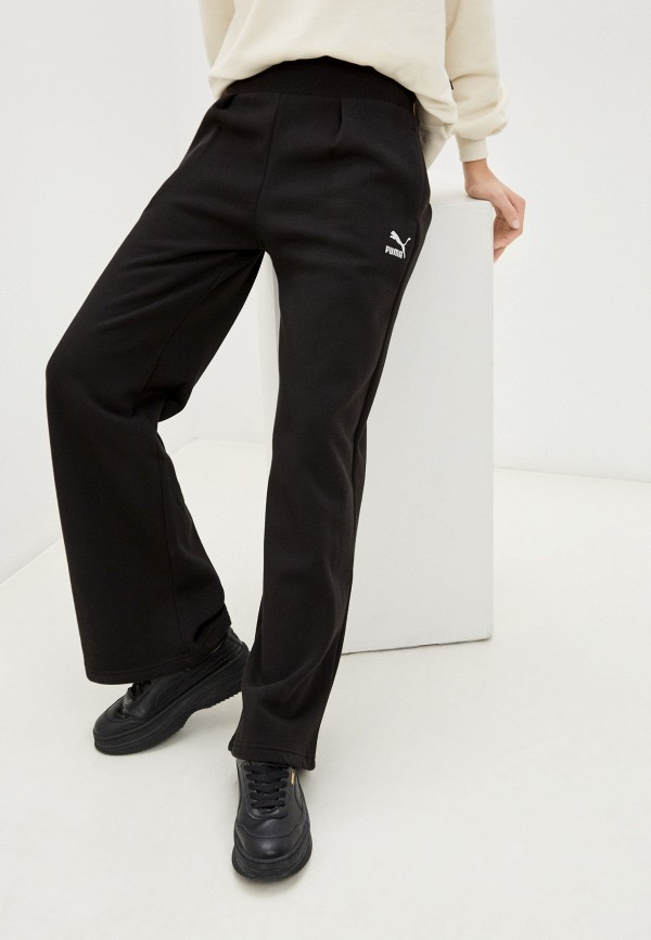 

Брюки спортивные PUMA, Черный, Classics Fashion Wide Leg Sweatpants FL