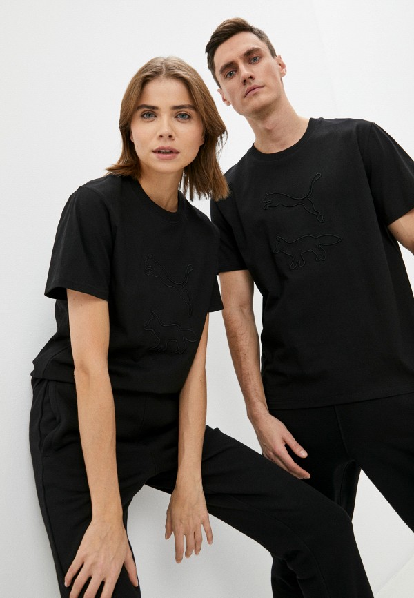 

Футболка PUMA, Черный, PUMA x MAISON KITSUNE Tee