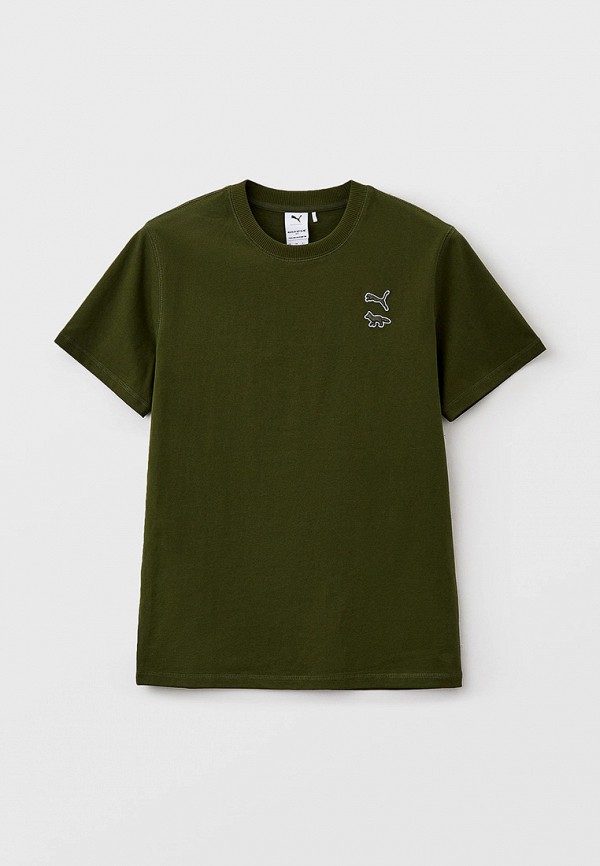 

Футболка PUMA, Хаки, PUMA x MAISON KITSUNE Tee