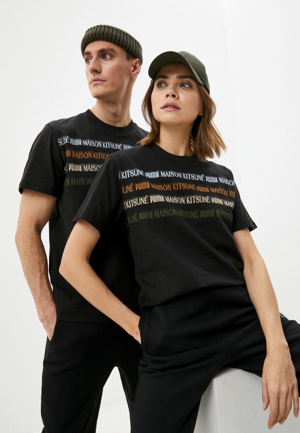 

Футболка PUMA, Черный, PUMA x MAISON KITSUNE Engineered Tee