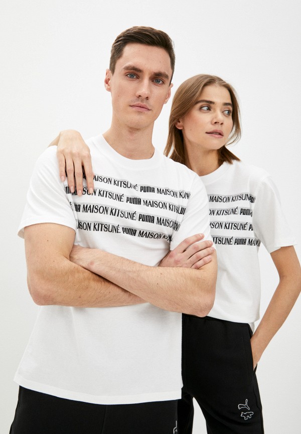 

Футболка PUMA, Белый, PUMA x MAISON KITSUNE Engineered Tee