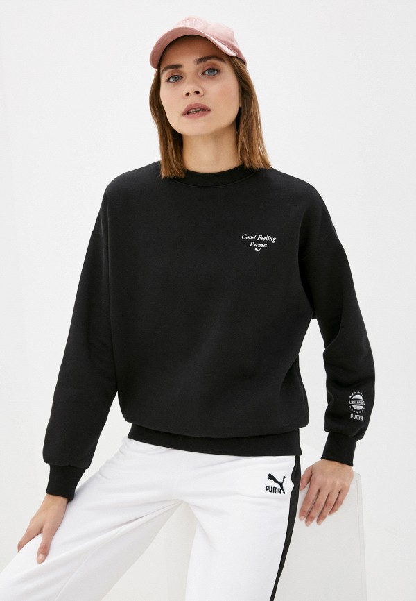 

Свитшот PUMA, Черный, Wellness Club Crew