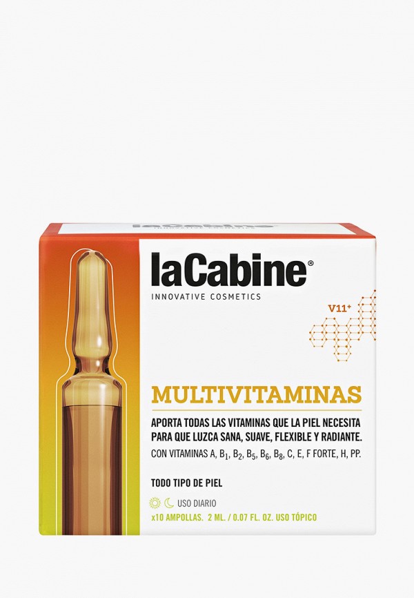 Сыворотка для лица LaCabine концентрированная в ампулах с 11 витаминами MULTIVITAMINS AMPOULES, 10 х2 мл