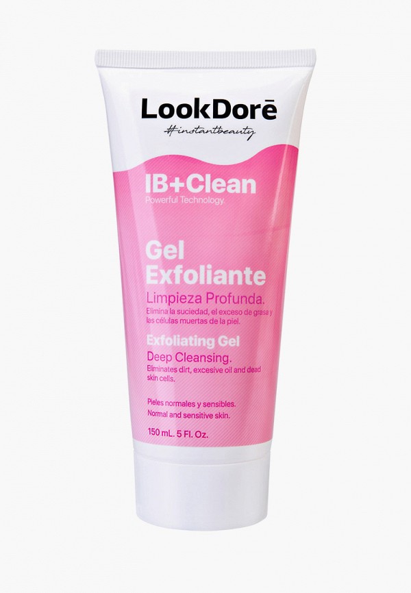 Гель для умывания LookDore мягкий отшелушивающий IB+CLEAN GEL EXFOLIANTE, 150 мл