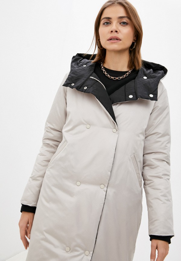 

Куртка утепленная Moda Sincera, Черный;бежевый, Moda Sincera RTLAAX377201