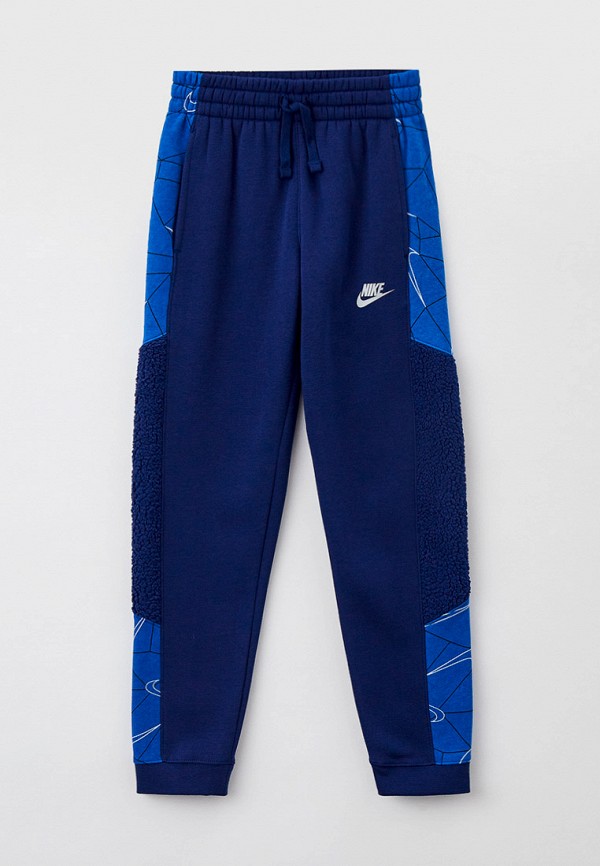 

Брюки спортивные Nike, Синий, B NSW PANT CLUB AOP WINTERIZED