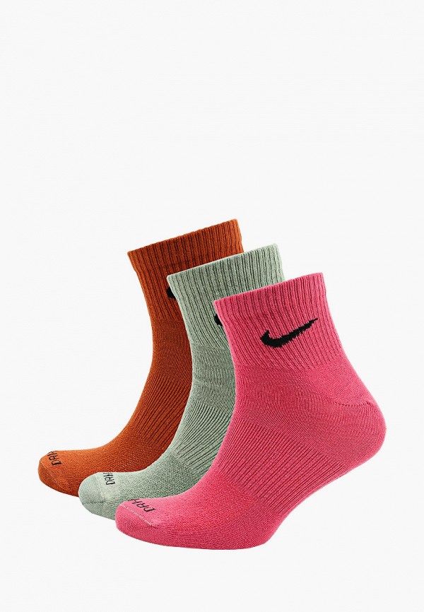 

Носки 3 пары Nike, Разноцветный, U NK EVRY PLUS LTWT ANKLE 3PR