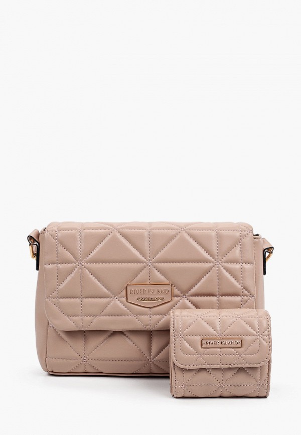 

Сумка и кошелек River Island, Бежевый