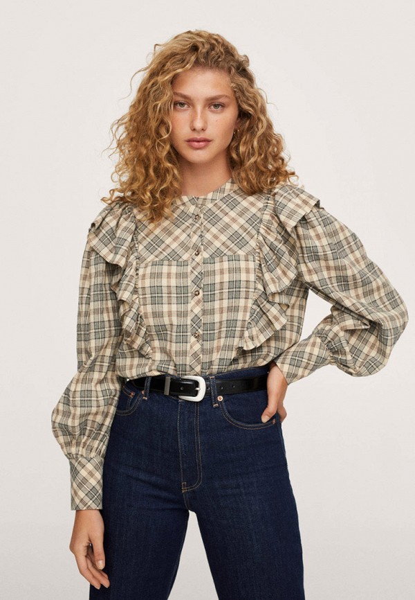 

Блуза Mango, Бежевый, Mango RTLAAX509301