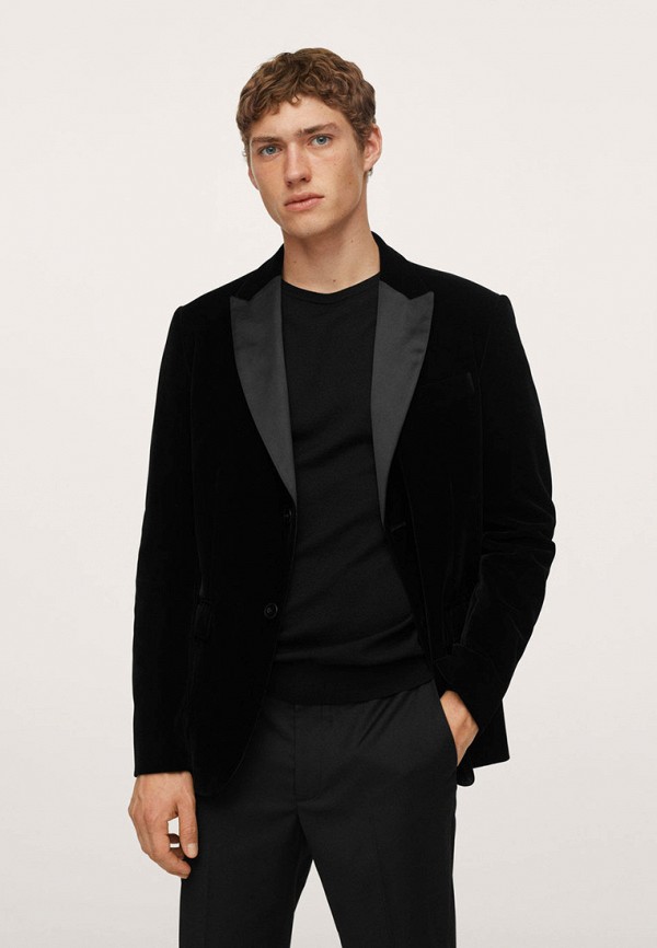 

Пиджак Mango Man, Черный, VELVET